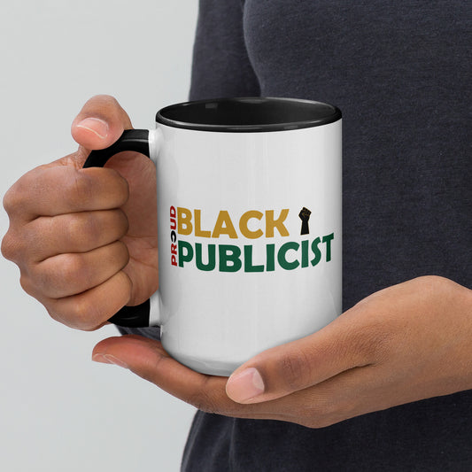 Proud Black Publicist Printed Mug with Color Inside